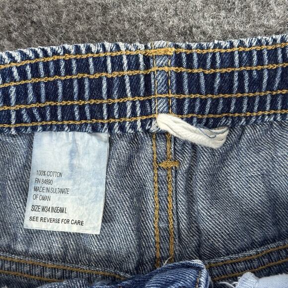 Vintage Haband The Duke Jeans Mens W34 Inseam L Blue Denim Pants 70s 80s Light - Picture 6 of 10